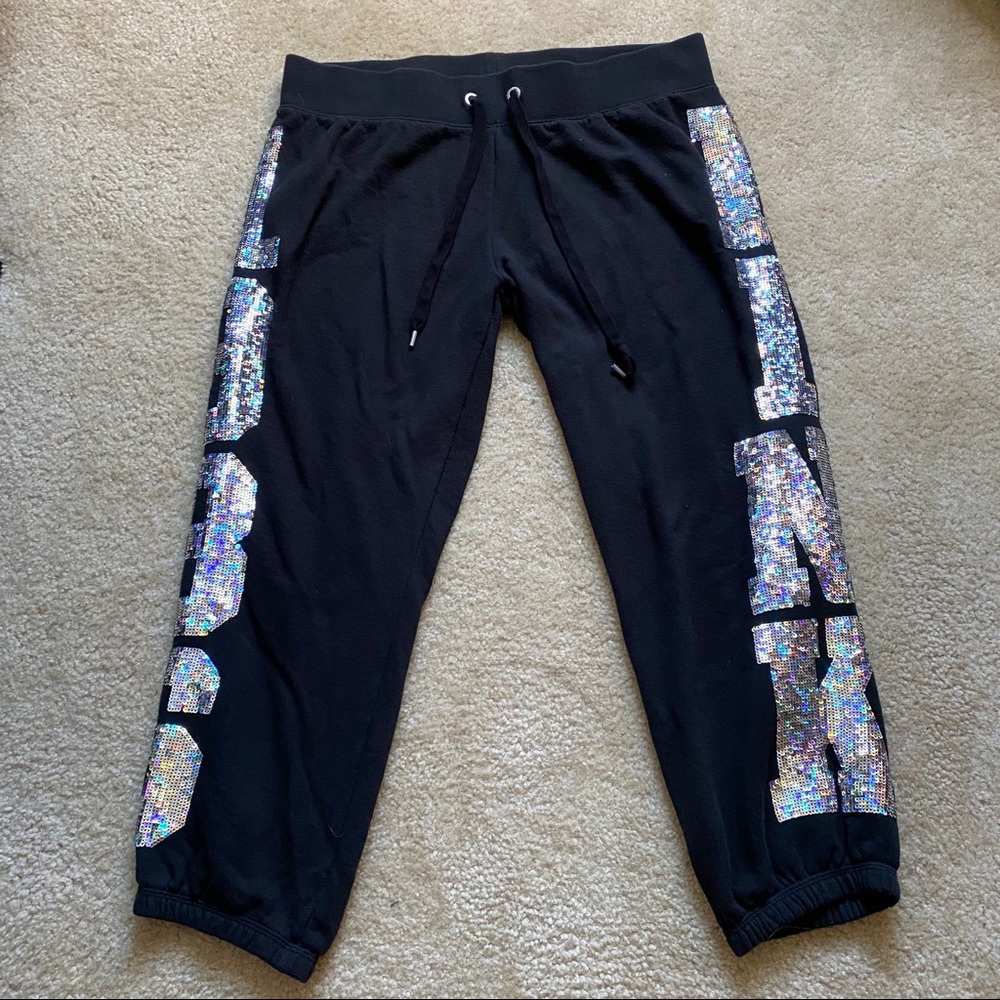 RARE!! VS PINK sequin sweatpants